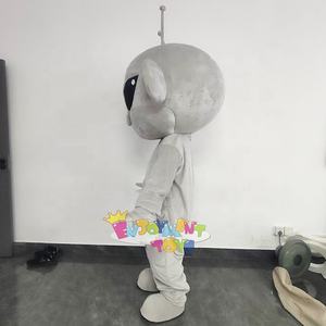 Costume de personnage de dessin animé de mascotte extraterrestre gris sur le thème de la science-fiction - Product Image 2