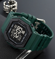 Grosir Pabrik Jam Tangan Olahraga Digital Pria SKMEI 1988 Tahan Air Alarm 50mm Casing ABS Tali TPU