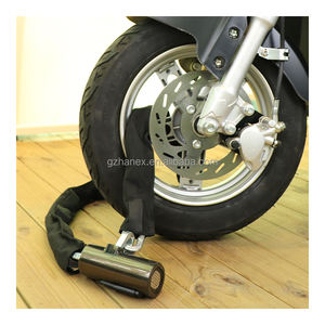 Cadre de roue de <span class=keywords><strong>moto</strong></span> Serrure d'<span class=keywords><strong>alarme</strong></span> de chaîne solide Serrure durable en acier trempé Serrure de chaîne d'<span class=keywords><strong>alarme</strong></span> automatique de vélo - Product Image 2