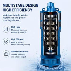 Pompe à eau submersible multi-étages à haute pression <span class=keywords><strong>QD</strong></span> |   Pompe pour puits profond |   Pompe de forage en acier inoxydable |   220V/380V |   Usine OEM - Product Image 5