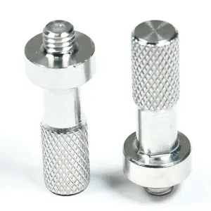 Stainless Steel Customizable Diamond Knurling Threaded End OEM CNC Machining Parts