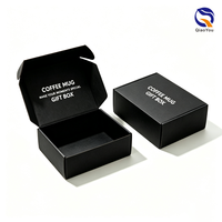Cajas de Envío al por Mayor de 9x6x2, Caja de Cartón Corrugado Negra Resistente de Pared Simple para Entrega de Paquetes Pequeños