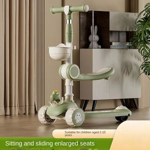 Ventes chaudes Trottinette pour enfants de 2 <span class=keywords><strong>à</strong></span> 12 ans avec lumières Trottinette pour bébé Trottinette réglable en hauteur et pliable pour enfants - Product Image 6