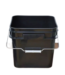 Seau carré en plastique de qualité alimentaire <span class=keywords><strong>SDPAC</strong></span> de 1,7 gallon avec couvercle à fermeture hermétique, écologique, durable, multi-usages (couleur personnalisée) - Product Image 1