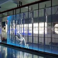 Écran LED holographique ultra-fin à 90% de transparence, écran LED transparent, panneau mural vidéo pour fenêtres en verre