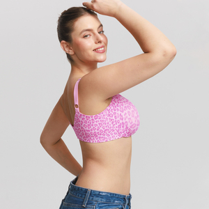 <span class=keywords><strong>Reggiseno</strong></span> WD all'ingrosso traspirante push-up con ferretto, scollo a V profondo, schiena a U, mezza coppa, spalline regolabili per donna, uso quotidiano - Product Image 3