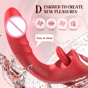Gode Pénétrant avec Vibrateur Clitoridien pour Femmes, 10 Modes de Vibration, 7 Modes de Pulsion, Fonction de Léchage et Stimulation du Point G, Jouet pour Adultes pour Couple - Product Image 5