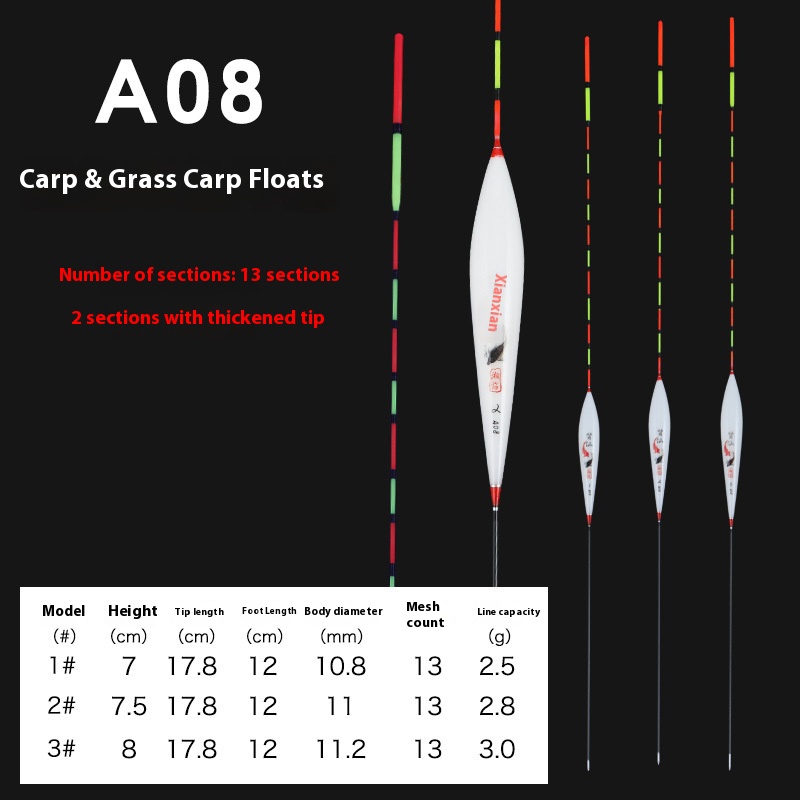 Flotteur de carpe herbivore A-08