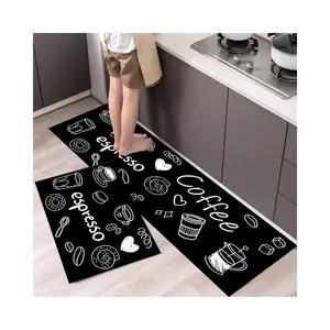 Tapis en vinyle pvc de cuisine imperméable personnalisé imprimé pour maison intérieure