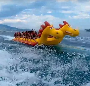 Resort Juguetes Juegos de Deportes Acuáticos de mar dragón inflable flotador barco Banana <span class=keywords><strong>Boat</strong></span> - Product Image 1