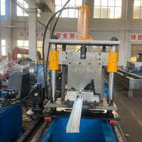 Machine de profilage de rouleaux de cloisons sèches en plâtre avec servomoteur, pour la découpe et le poinçonnage, réglage automatique de la largeur, pour montants et rails CU