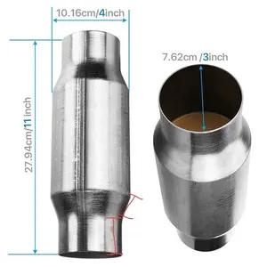 Convertisseur catalytique en céramique tourné rond universel de catalyseur avec la taille du nid d'abeilles 93*125