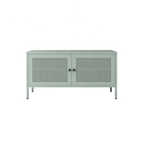 Mobile TV con Porta in Rete Verde, Design Moderno, Arredamento in Acciaio per Soggiorno, Personalizzabile, Vendita all'Ingrosso - Product Image 3