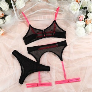 Fashion Women Underwear Bra & Briefs <b>Set</b> See Through <b>Sexy</b> Lingerie Mesh Perspective <b>Sexy</b> Gathering Three Piece <b>Set</b> % - Product Image 6