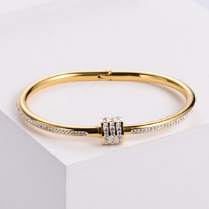 Bracelet en acier inoxydable Armreif Rostfrei Stahl Dubai love Friendship Indian, bracelet en or rose 18 carats, bracelet en acier inoxydable de créateur - Product Image 1