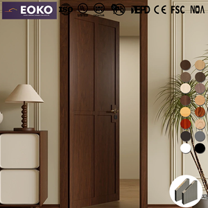 <span class=keywords><strong>Portes</strong></span> <span class=keywords><strong>intérieures</strong></span> en bois avec panneaux en placage d'ingénierie, finition première couche certifiée FSC EOKO, pour projets résidentiels et commerciaux - Product Image 2