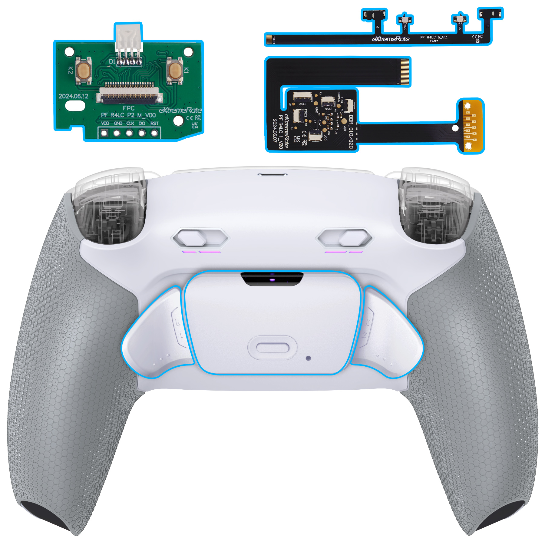 Rubberized White Gray GQTPFM002