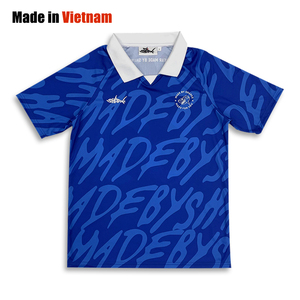 Camiseta de Fútbol Personalizada de Manga Corta para Verano, Transpirable y de Secado Rápido, con Diseño de Patrón Sublimado, 100% Poliéster - Product Image 1