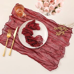 Nuova <span class=keywords><strong>Tovaglia</strong></span> Personalizzabile in Stile Europeo Bohémien e <span class=keywords><strong>Runner</strong></span> da Tavola Plissettato <span class=keywords><strong>con</strong></span> Motivo a Tinta Unita per Matrimoni, Feste e Uso Domestico - Product Image 4