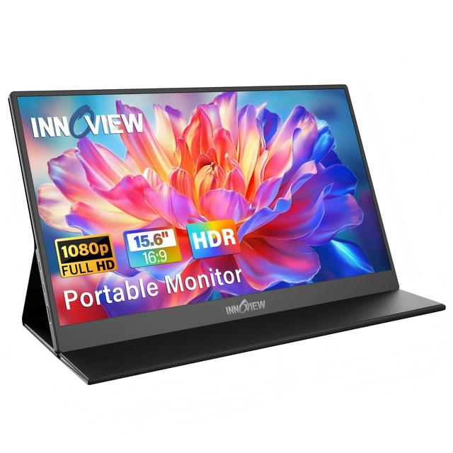 15.6 Inch Ultra Slim Portable Monitor Built in Adjustable Kickstand Multi Angle Adjustment Ship From USA Overseas Warehouse