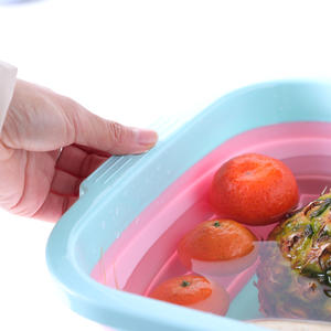 Bac à laver pliable multi-usage pour l'extérieur - Bassin à laver portable / Bac à vaisselle / Seau à glace avec une capacité de 10 L pour le <span class=keywords><strong>camping</strong></span>, les fêtes de plein air - Product Image 3