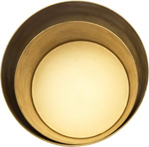 Ensemble rond de jardinières et de vases en fer plaqué or pour décoration de jardin de différentes tailles et modèles - Product Image 6
