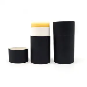 Groothandel Lippenstift Push-Up Papier Tubes Gerecycled Food Grade Kraft Verpakking Cilinder Doos Ovale Vorm Accepteren Logo Afdrukken