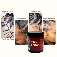 Cire coiffante en gros 16oz/64oz pour tresses, tenue extra forte, marque privée, sans alcool, hypoallergénique, protection thermique, unisexe