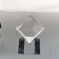 Bloc de verre K9 vierge en forme de cube de cristal gravé au laser UV Xtool, 5x5x5 cm, vente en gros