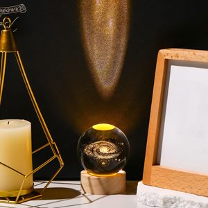 Esfera de Cristal K9 Transparente, Sistema Solar, <span class=keywords><strong>Luna</strong></span>, Grabado Láser 3D, Lámpara Nocturna, Decoración de Mesa, Recuerdo, Artesanía de Cristal - Product Image 6
