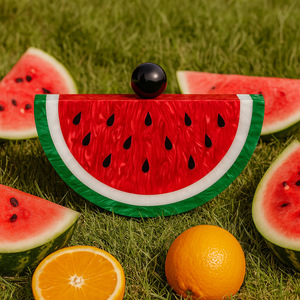 Watermelon <strong>Orange</strong> Shaped Handbag Women Chain <strong>Clutch</strong> Evening <strong>Bag</strong> Acrylic <strong>Bag</strong> - Product Image 6