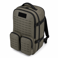 Sac à dos tactique modulaire 600D TPU avec panneau frontal MOLLE, poches utilitaires, sangles de compression latérales, sac d'extérieur, vente en gros OEM