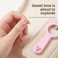 Imán 2 en 1 para efecto ojo de gato, imán de doble punta para efecto corazón y anillo, efecto de uñas con forma de corazón y agujero negro, venta al por mayor