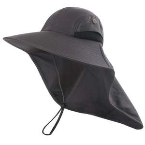 Sombrero de Protección Solar para Exteriores con Solapa para el Cuello, Protección UV, Transpirable, Tipo Bucket, para Hombres y Mujeres, para Pesca, Color Azul Marino - Product Image 4