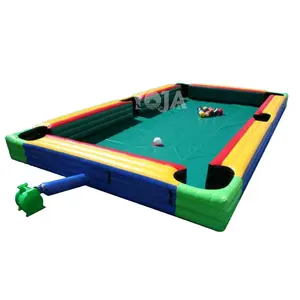 Meja kolam sepak bola bahan Pvc dapat ditiup, untuk permainan bola Snooker, permainan olahraga interaktif tiup