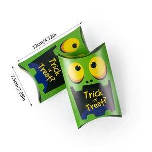 Customize 12*7.5cm Matte Printing <strong>Pillow</strong> Shaped <strong>Small</strong> Paper Box for Candy Sweetie Chocolate Packing - Product Image 4
