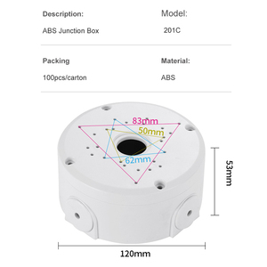 Boîtier de câble de Vision nocturne en plastique de sécurité PTZ IP antirouille personnalisable <span class=keywords><strong>pour</strong></span> accessoire de surveillance - Product Image 4