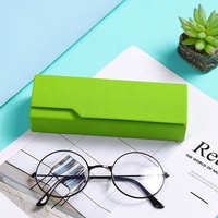 Étui à lunettes rigide en cuir PU multicolore avec logo personnalisé, fabriqué à la main, boîte de rangement pour lunettes optiques, usine Xinhe Shengfu