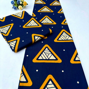 African Ankara Batik Rib Dobby Cotton Fabric Wholesale Custom Textile Manufacturer OEM ODM Fashion Apparel Bag Export - Product Image 1