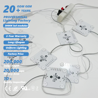 Modules LED RGBW 8 LED 24V 1824 DMX512 IC carrés, module LED 8 LED pour boîte lumineuse publicitaire, plafonnier 24V, module LED DMX512