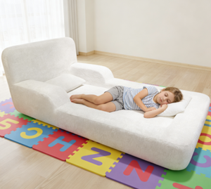 Canapé-lit pliable en <span class=keywords><strong>mousse</strong></span> pour enfants, <span class=keywords><strong>fauteuil</strong></span>-lit léger 2-en-1 pour tout-petits avec housse lavable pour salle de jeux - Product Image 5