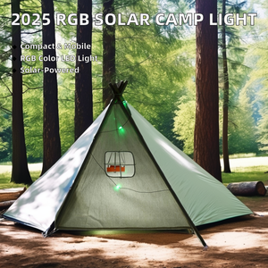 <span class=keywords><strong>2025</strong></span> nóng bán xách tay RGB LED cắm trại đèn lồng ngân hàng điện di động sạc trang trí ngoài trời năng lượng mặt trời đèn treo chuỗi ánh sáng - Product Image 4