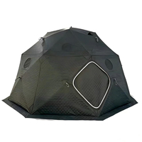 Tenda Camping Musim Dingin Oxford Modern Otomatis, Tahan Dingin, Tahan Angin, Tahan Air, Pemasangan Cepat, Tiga Lapis