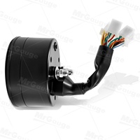 MrGauge Pengukur Dasbor Digital Sepeda Motor 12000RPM Speedometer Odometer Tachometer dengan Tampilan Gigi Bahan Bakar 12V Universal