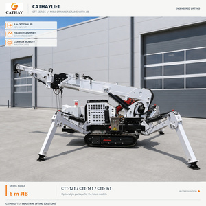 Grue araignée télescopique compacte économique de 1,2 à 12 tonnes, à moteur diesel/essence, avec plateforme rotative à 360°, pour la location industrielle - Product Image 6