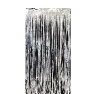 Fournitures de fête : <span class=keywords><strong>Rideau</strong></span> de paillettes métalliques <span class=keywords><strong>à</strong></span> <span class=keywords><strong>franges</strong></span> de 1m x 2m pour la décoration de mariages, anniversaires et remises de diplômes - Product Image 4