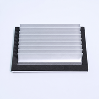 Dissipateur thermique en aluminium extrudé, profil personnalisé pour le refroidissement des alimentations, des onduleurs et des cartes de circuits imprimés