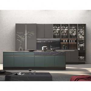 Maison moderne standard Mini kitchenette à bas <span class=keywords><strong>prix</strong></span> Conceptions modulaires Armoires de cuisine Petite disposition de la cuisine - Product Image 5