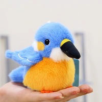 Porte-clés en peluche oiseau jouets porte-clés Dodos poupée en peluche doux Mini oiseau animaux en peluche jouets moineau Toucan perroquet porte-clés en peluche