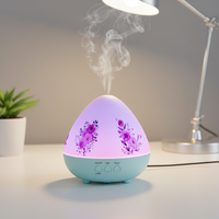 Diffuseur d'huiles essentielles pour la maison, humidificateur à brume froide, diffuseur d'arômes avec veilleuse